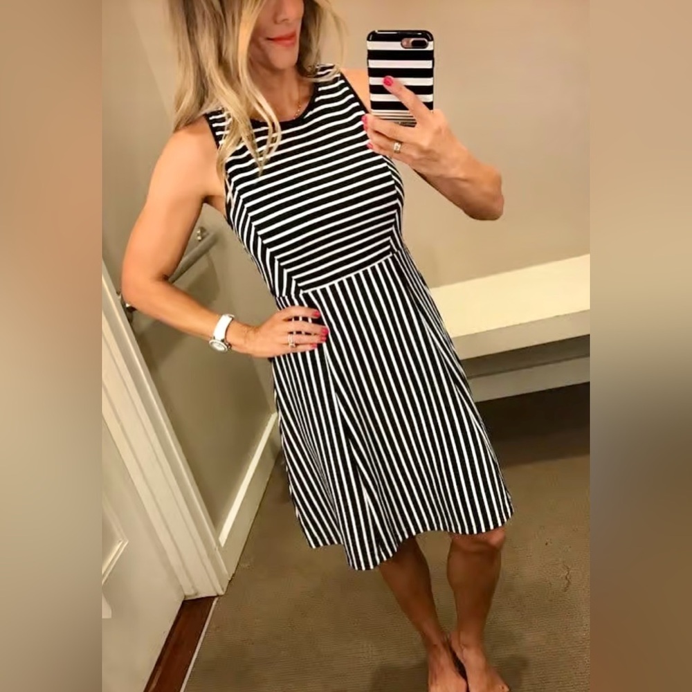 Banana Republic stripes dress size 16.